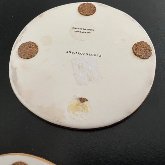 Anthro Anthropologie Caption DO YOUR BEST CHEERS MY DEARS OOH LA LA 5 Coasters - Picture 6 of 6